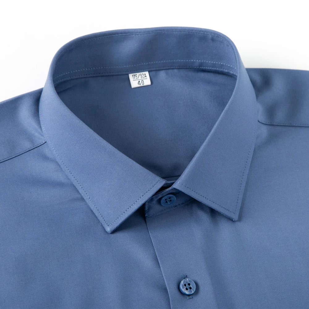 Men‘s Satin-Like Long Sleeve B - Breathable Bamboo Fiber Shirt Non Iron review and price