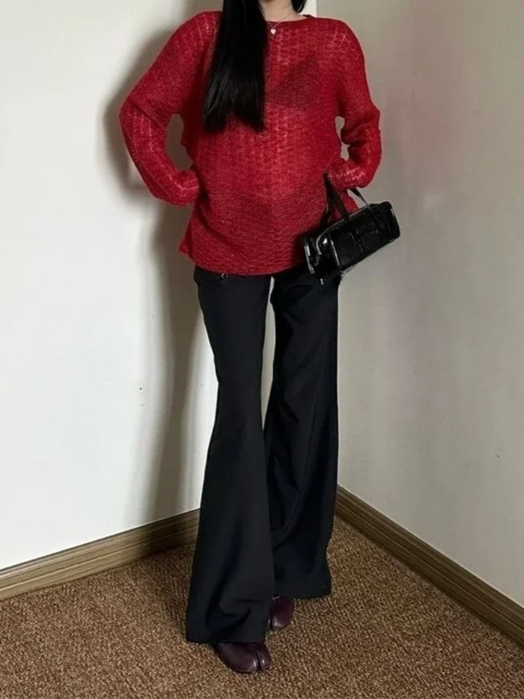 Y2K See-Through Knitted Women' - Shirts review and price