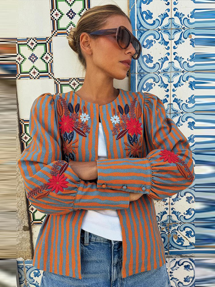 2026 Early Autumn Striped Flow - Jackets review and price