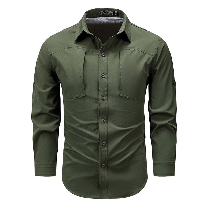 Spring Autumn Men's Long Sleev - Tactical Military Shirt Cargo review and price