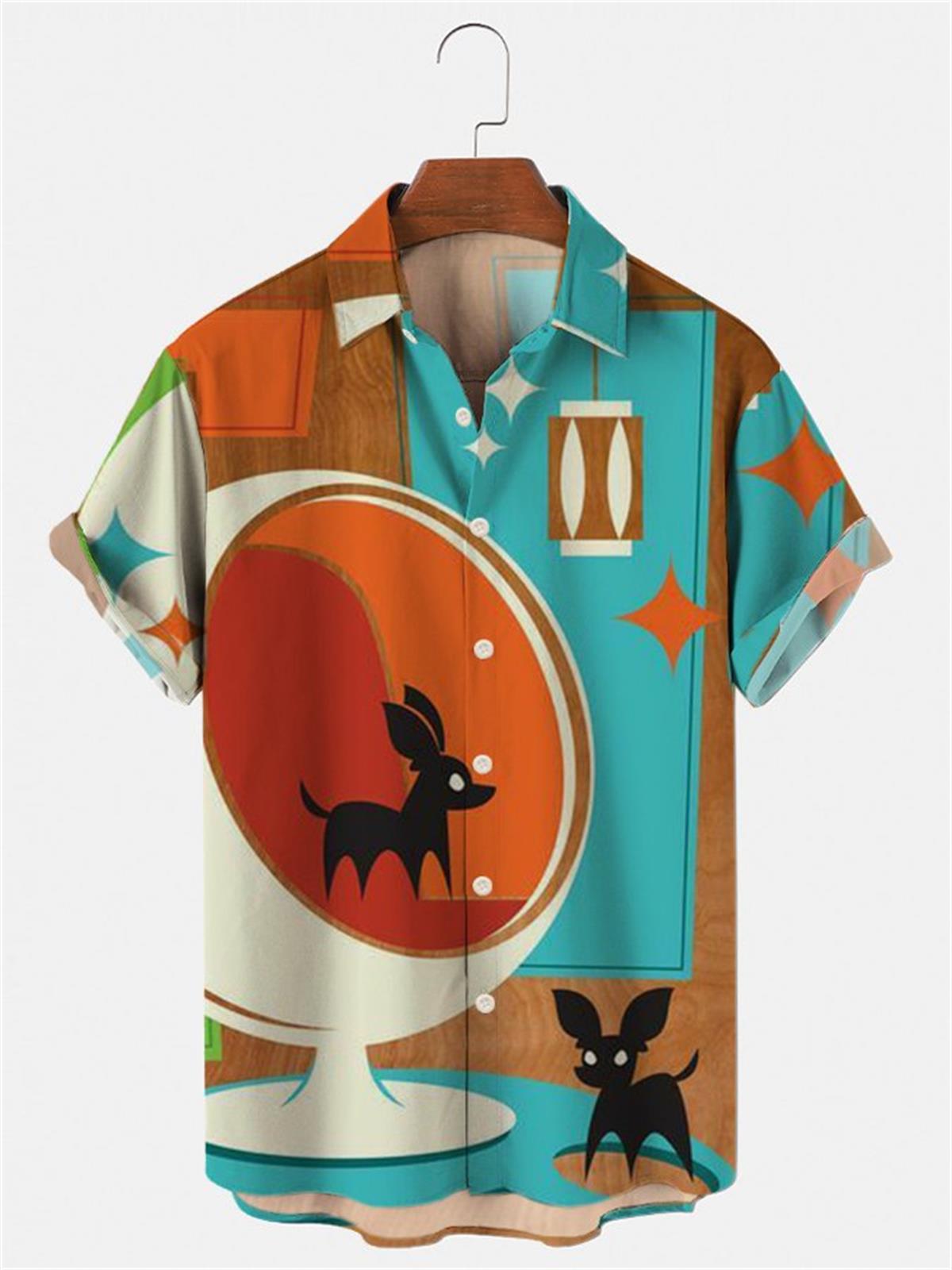 Men's Hawaiian T-Shirt, 3d Flo - Vintage Hawaiian Floral Shirt review and price