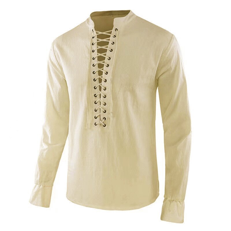 Men's Renaissance Shirt Pirate - Mens Linen Shirt Long Sleeve review and price