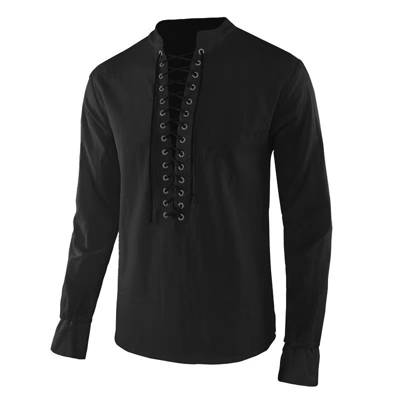 Men's Renaissance Shirt Pirate - Mens Linen Shirt Long Sleeve review and price